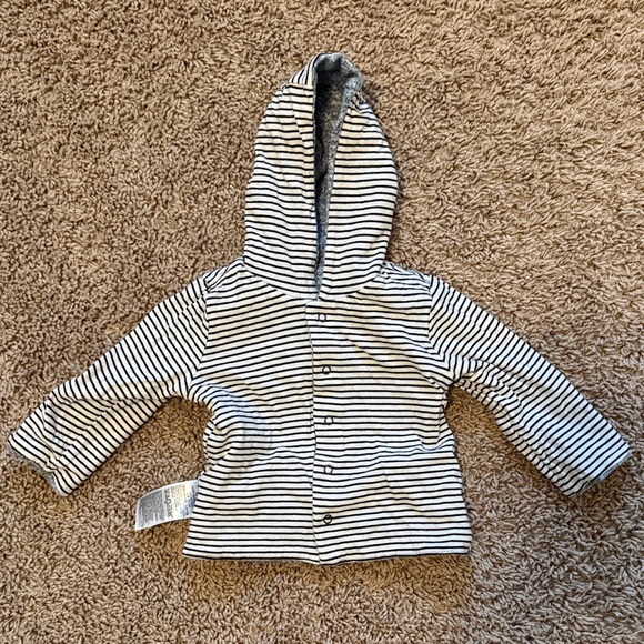 Reversible Gray Hooded Kids Shirt - Picture 2 of 2